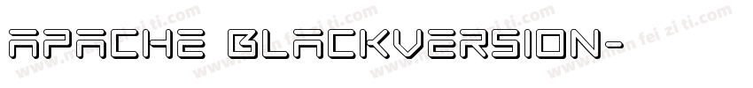 apache BlackVersion字体转换